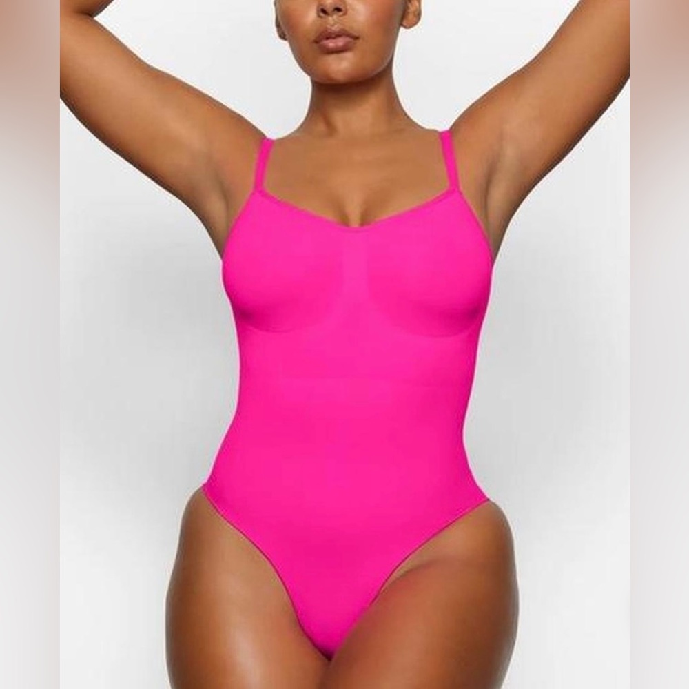 Pink skims bodysuit!